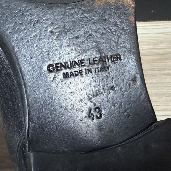 Roberto Botticelli Boots Mens Size 10 Black Leather Ankle Zip Pointed Toe Italy main image 6